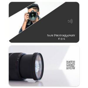 A professional photographer holding a camera for high-quality photos.