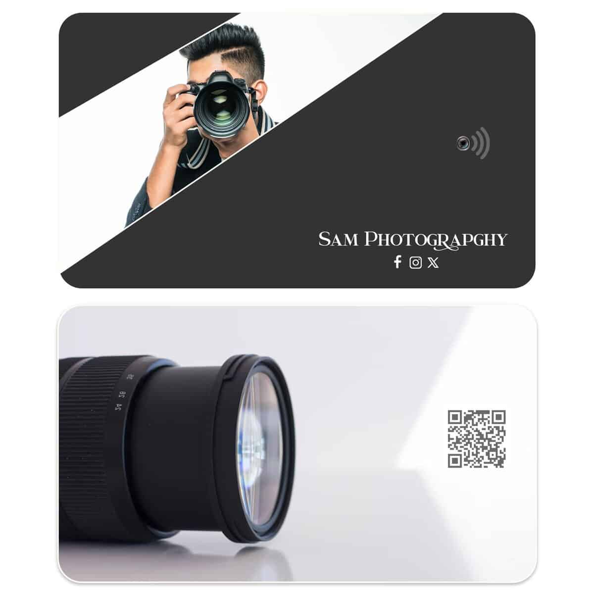 A professional photographer holding a camera for high-quality photos.